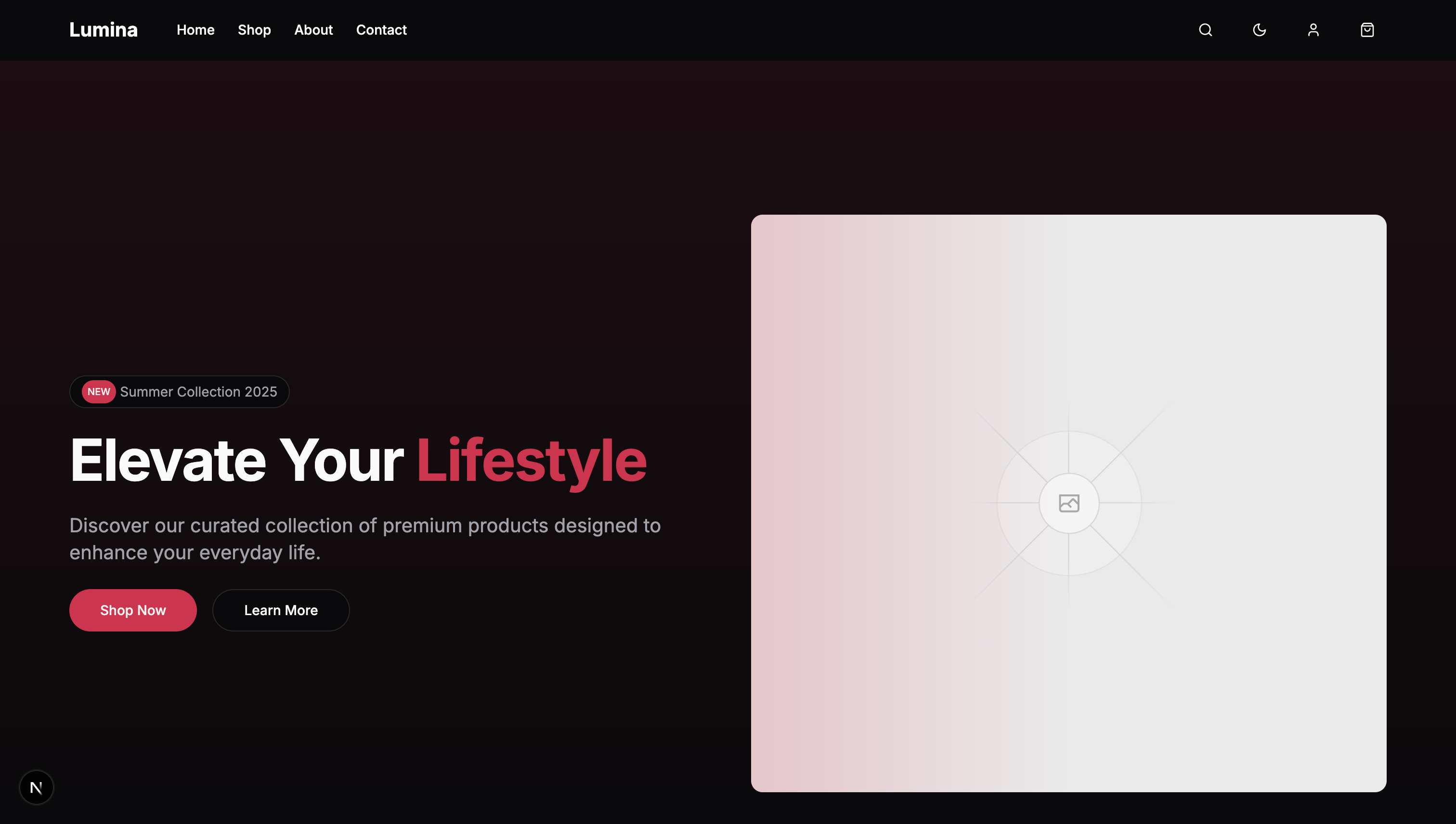 example e-commerce site